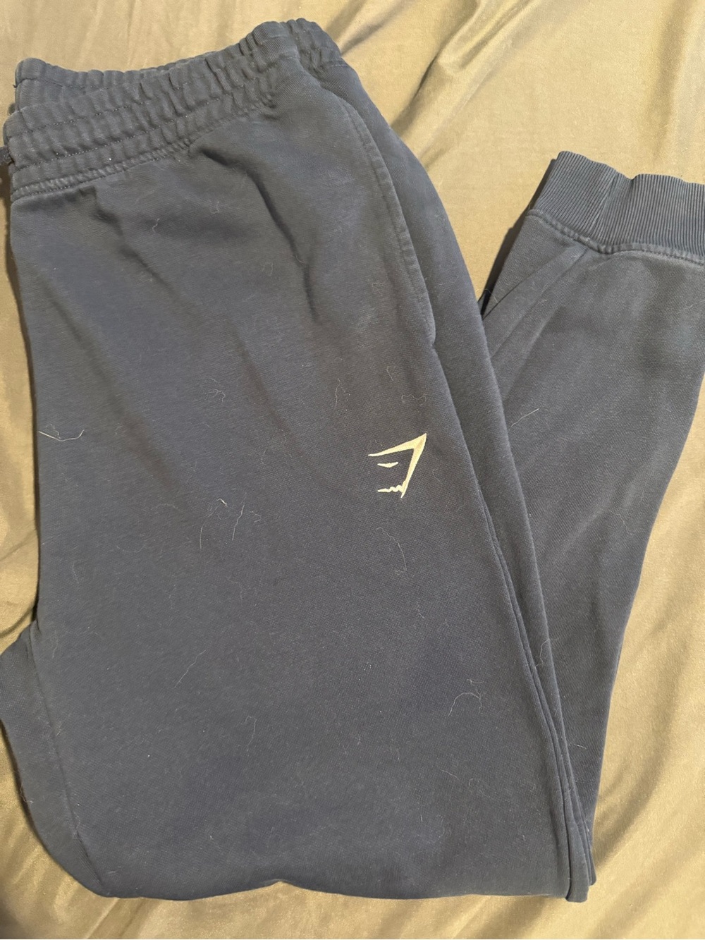 Gymshark Men’s Navy Blue Joggers Size L Athletic Sweatpants